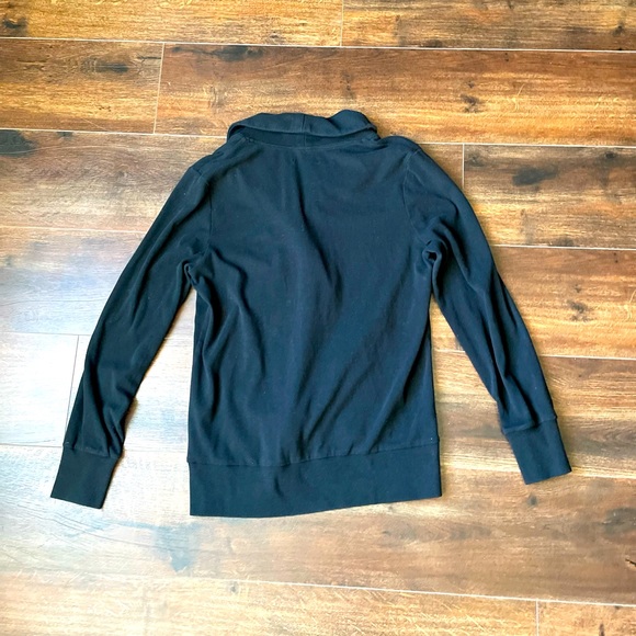 Banana Republic Factory Black V-Neck Sweatshirt Size L. - Picture 4 of 4